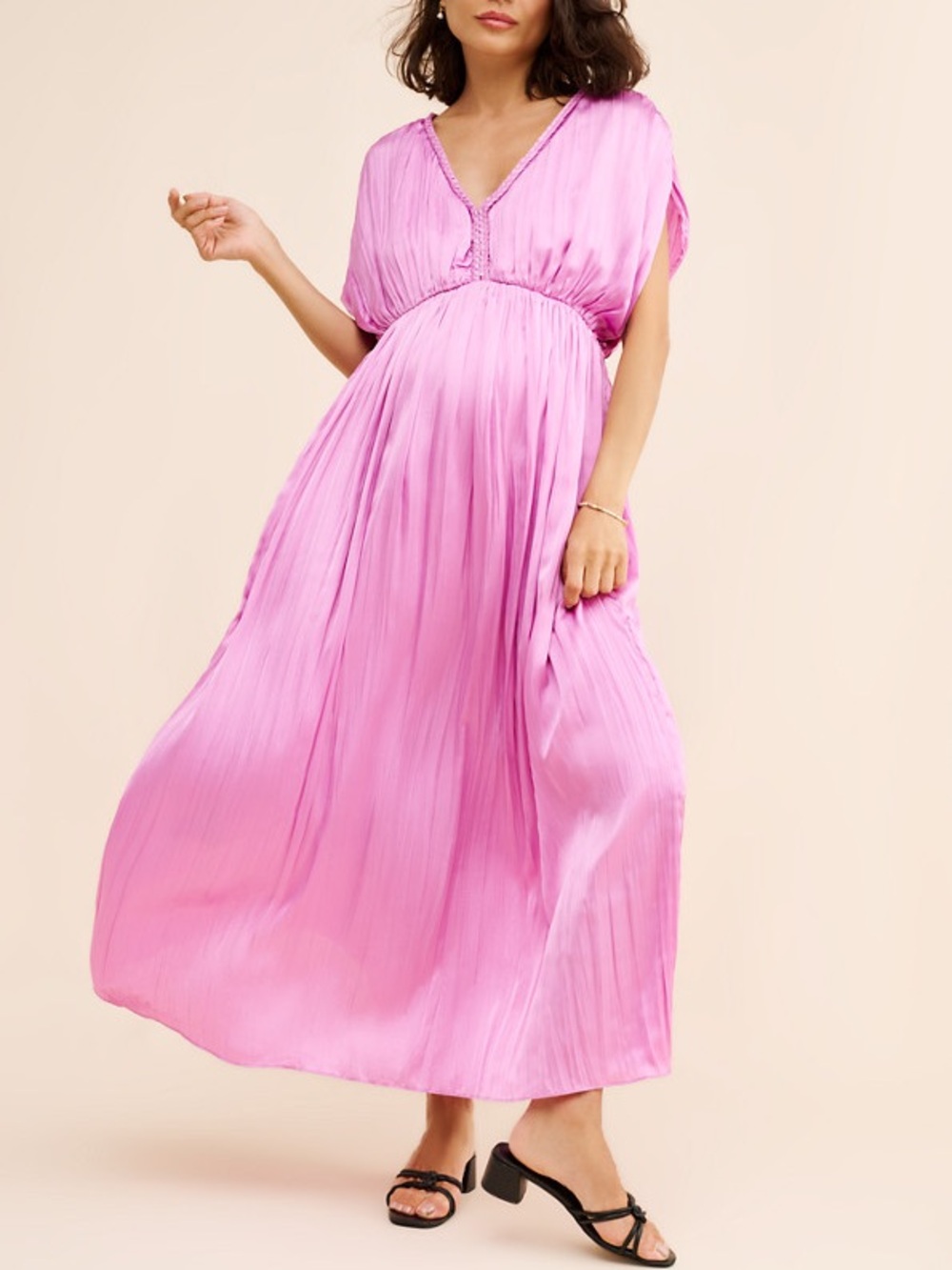 Hatch Winslet Pleated Maxi Dress